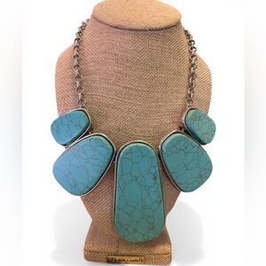 Paparazzi  Turquoise Statement Necklace